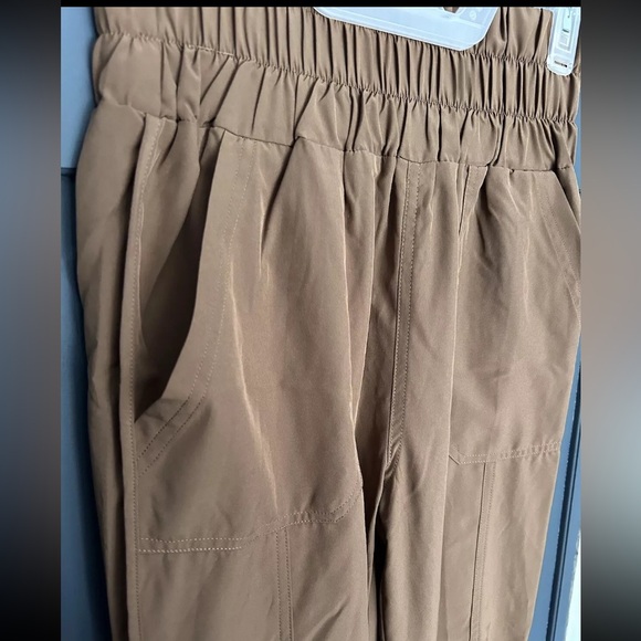 Womens High Waisted Pocket Cargo Trousers Joggers Casual Pants Size S - Picture 2 of 5